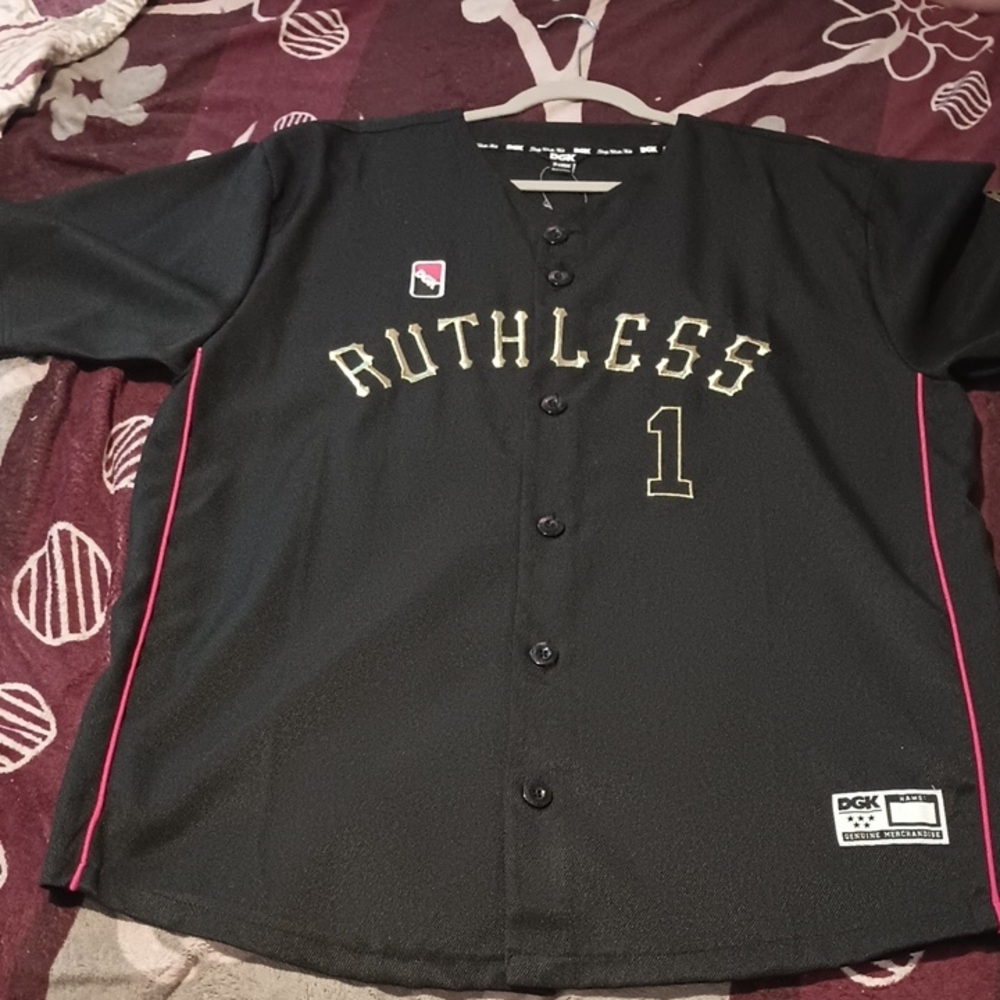 DGK Black and Gold Baseball Jersey